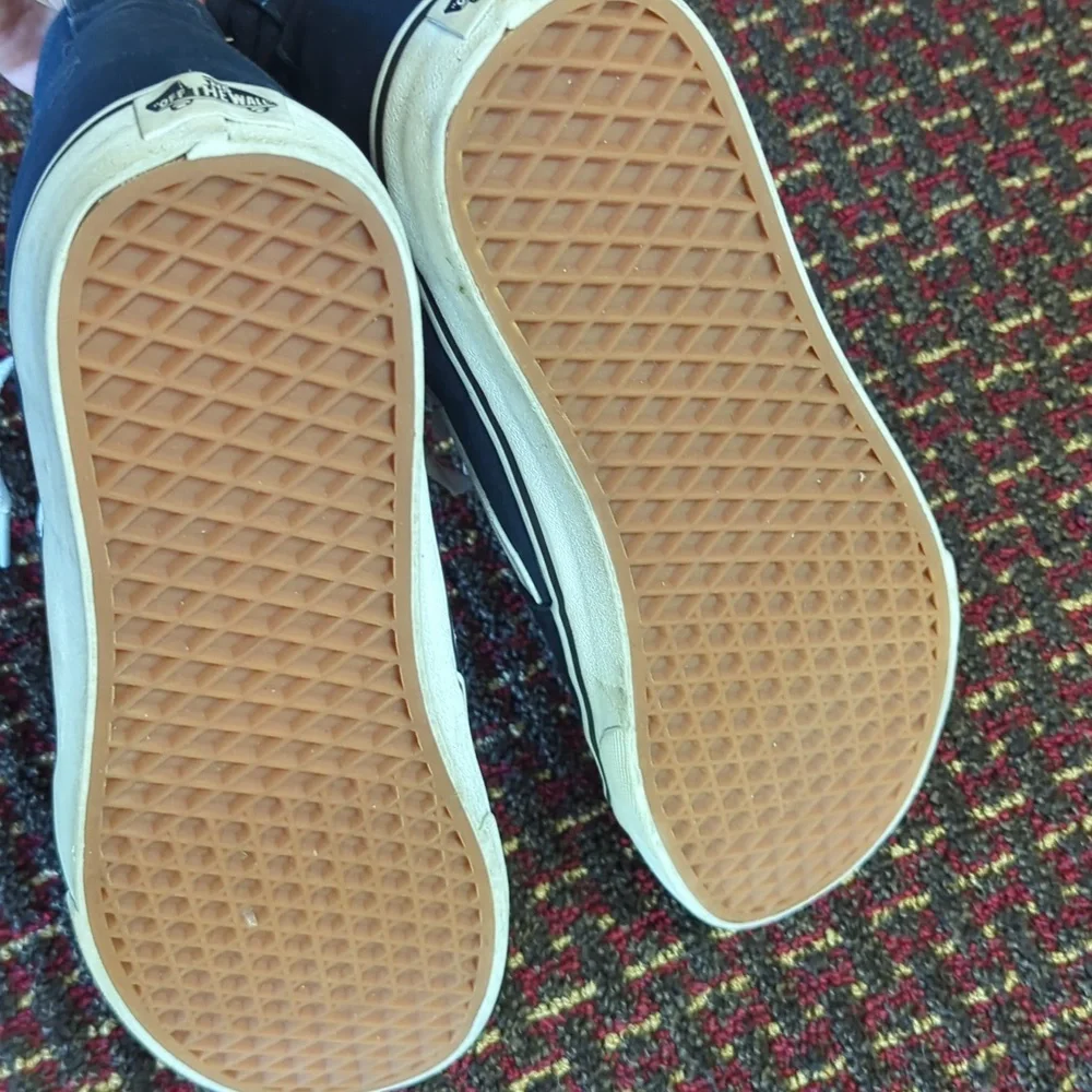 Vans Men's Blue High-Top Sneakers - Picture 3 of 4